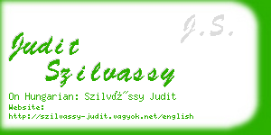 judit szilvassy business card